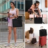 image:imageModoker Carry on Tote Bags for Airplanes Travel Duffel Bags for Women Overnight Tote Bags with Trolley Sleeve Personal Item Bag for Air Travel Weekender Gym Bags for WomenBlack