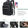 image:imageModoker Vintage Women Laptop Backpack Bookbag for Women Travel Backpack with USB Charging Port Fashion Rucksack Backpack Fits 156 Inch Notebook PurpleQuilted Black