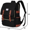 image:imageModoker Vintage Women Laptop Backpack Bookbag for Women Travel Backpack with USB Charging Port Fashion Rucksack Backpack Fits 156 Inch Notebook PurpleClassic Black