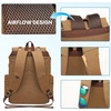 image:imageModoker Vintage Women Laptop Backpack Bookbag for Women Travel Backpack with USB Charging Port Fashion Rucksack Backpack Fits 156 Inch Notebook PurpleRetro Brown