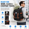 image:imageModoker Vintage Women Laptop Backpack Bookbag for Women Travel Backpack with USB Charging Port Fashion Rucksack Backpack Fits 156 Inch Notebook PurpleClassic Black