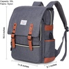 image:imageModoker Vintage Women Laptop Backpack Bookbag for Women Travel Backpack with USB Charging Port Fashion Rucksack Backpack Fits 156 Inch Notebook PurpleClassic Grey