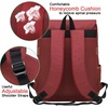 image:imageModoker Vintage Women Laptop Backpack Bookbag for Women Travel Backpack with USB Charging Port Fashion Rucksack Backpack Fits 156 Inch Notebook PurpleRed