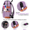 image:imageModoker Vintage Women Laptop Backpack Bookbag for Women Travel Backpack with USB Charging Port Fashion Rucksack Backpack Fits 156 Inch Notebook PurpleClassic Purple