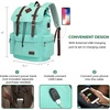 image:imageModoker Vintage Women Laptop Backpack Bookbag for Women Travel Backpack with USB Charging Port Fashion Rucksack Backpack Fits 156 Inch Notebook PurpleRetro Green