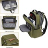image:imageModoker Vintage Women Laptop Backpack Bookbag for Women Travel Backpack with USB Charging Port Fashion Rucksack Backpack Fits 156 Inch Notebook PurpleQuilted Olive