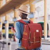 image:imageModoker Vintage Women Laptop Backpack Bookbag for Women Travel Backpack with USB Charging Port Fashion Rucksack Backpack Fits 156 Inch Notebook PurpleRed