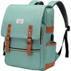 image:imageModoker Vintage Women Laptop Backpack Bookbag for Women Travel Backpack with USB Charging Port Fashion Rucksack Backpack Fits 156 Inch Notebook PurpleClassic Green